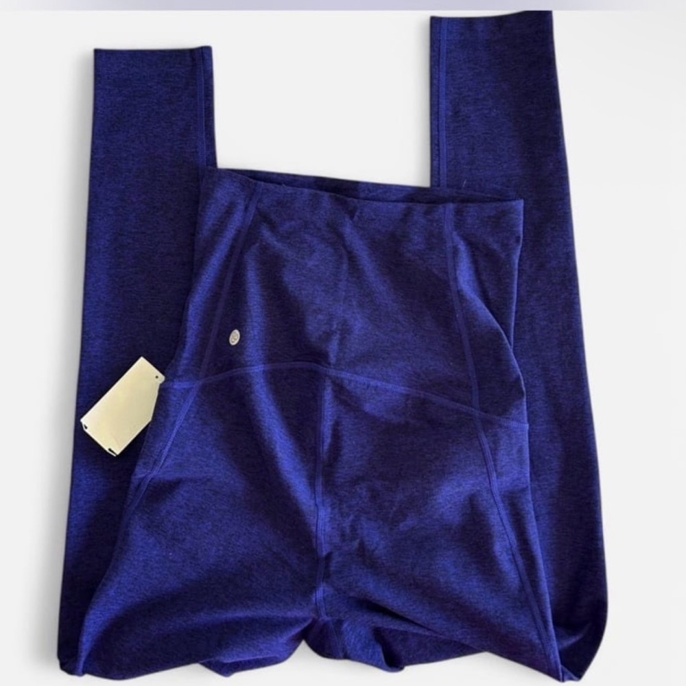 Blue High-Waisted Leggings